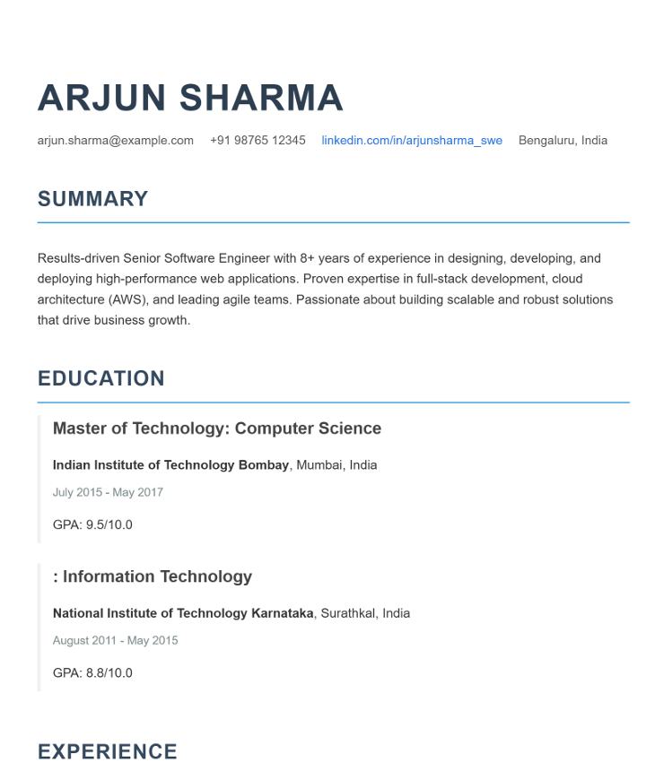 Resume Generator